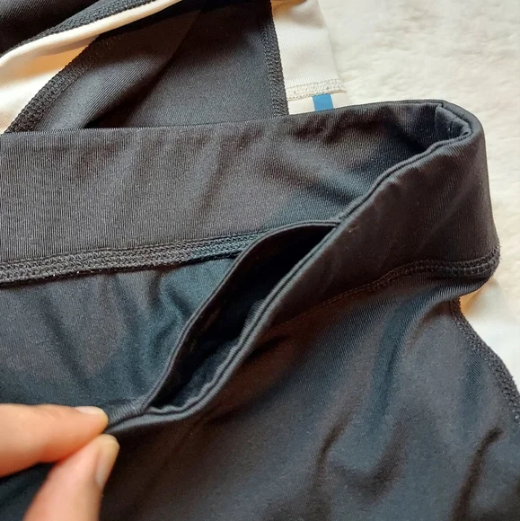 Nordic Track Black White High Rise Athletic Leggings Size L - Picture 13 of 14